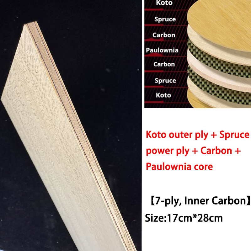 Stiga Carbon Blade - Koto DIY Table Tennis Blade Wood