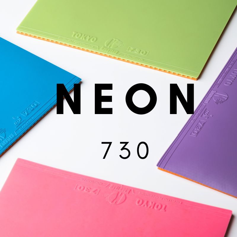 Table Tennis Rubber Anti Spin - KOKUTAKU NEON 730 TOKYO Colorful Table