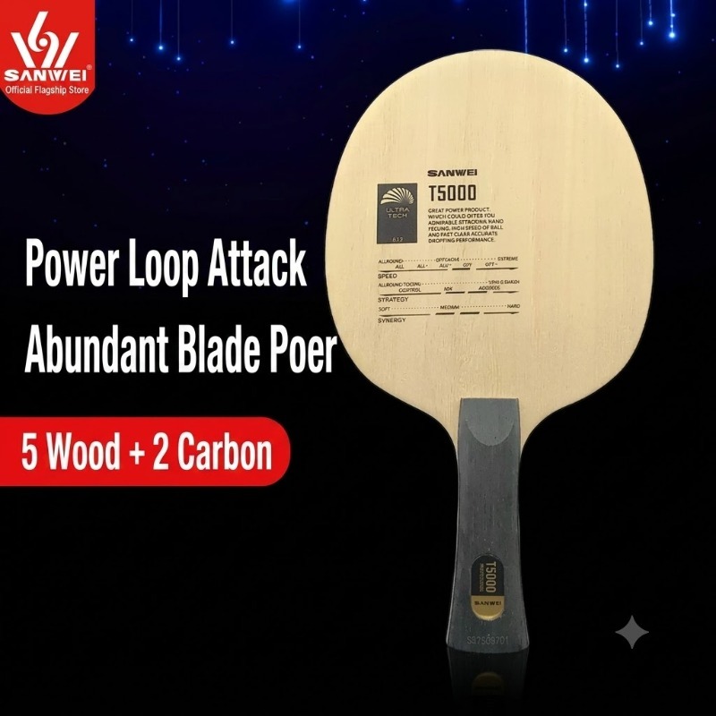1pcs SANWEI T5000 Table Tennis - Stiga Carbon Blade review and price