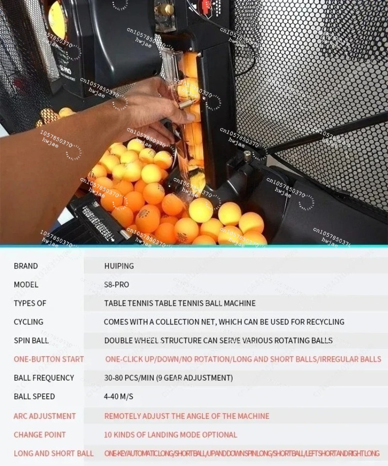 S8-PRO/JT-A Full-automatic Pro - Table Tennis Robot review and price