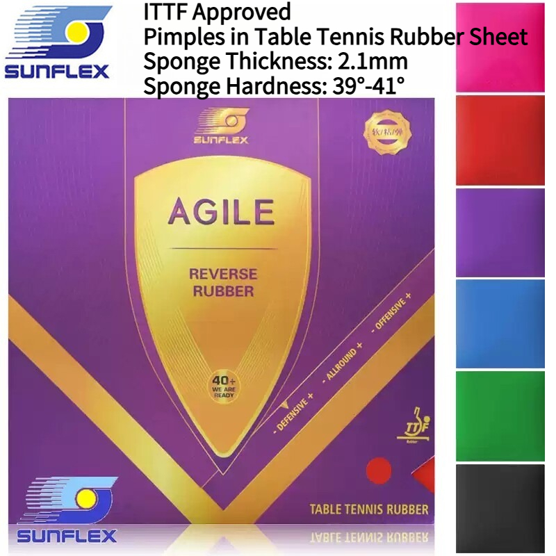 SUNFLEX AGILE Colorful Table T - Table Tennis Rubber Anti Spin review and price