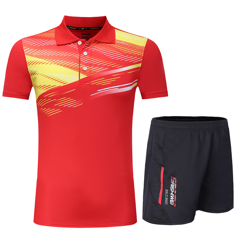 New Men Women Tennis T Shirt   - Table Tennis Shorts review and price